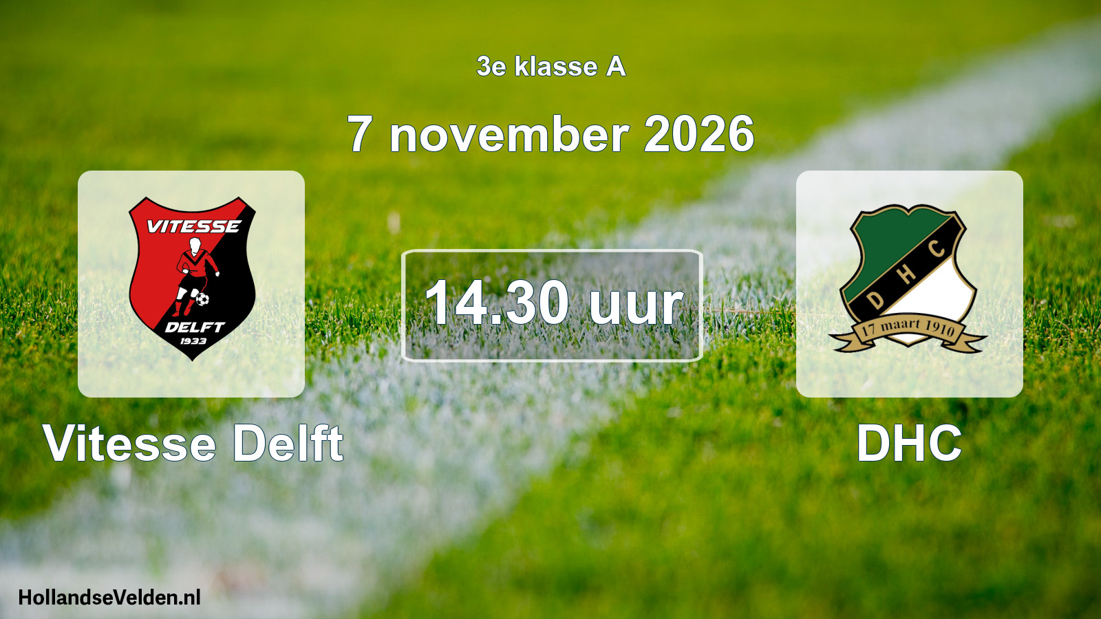 Geplande wedstrijd: Vitesse Delft - DHC (7 november 2026)