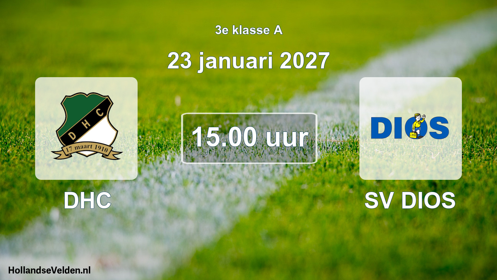 Geplande wedstrijd: DHC - SV DIOS (23 januari 2027)
