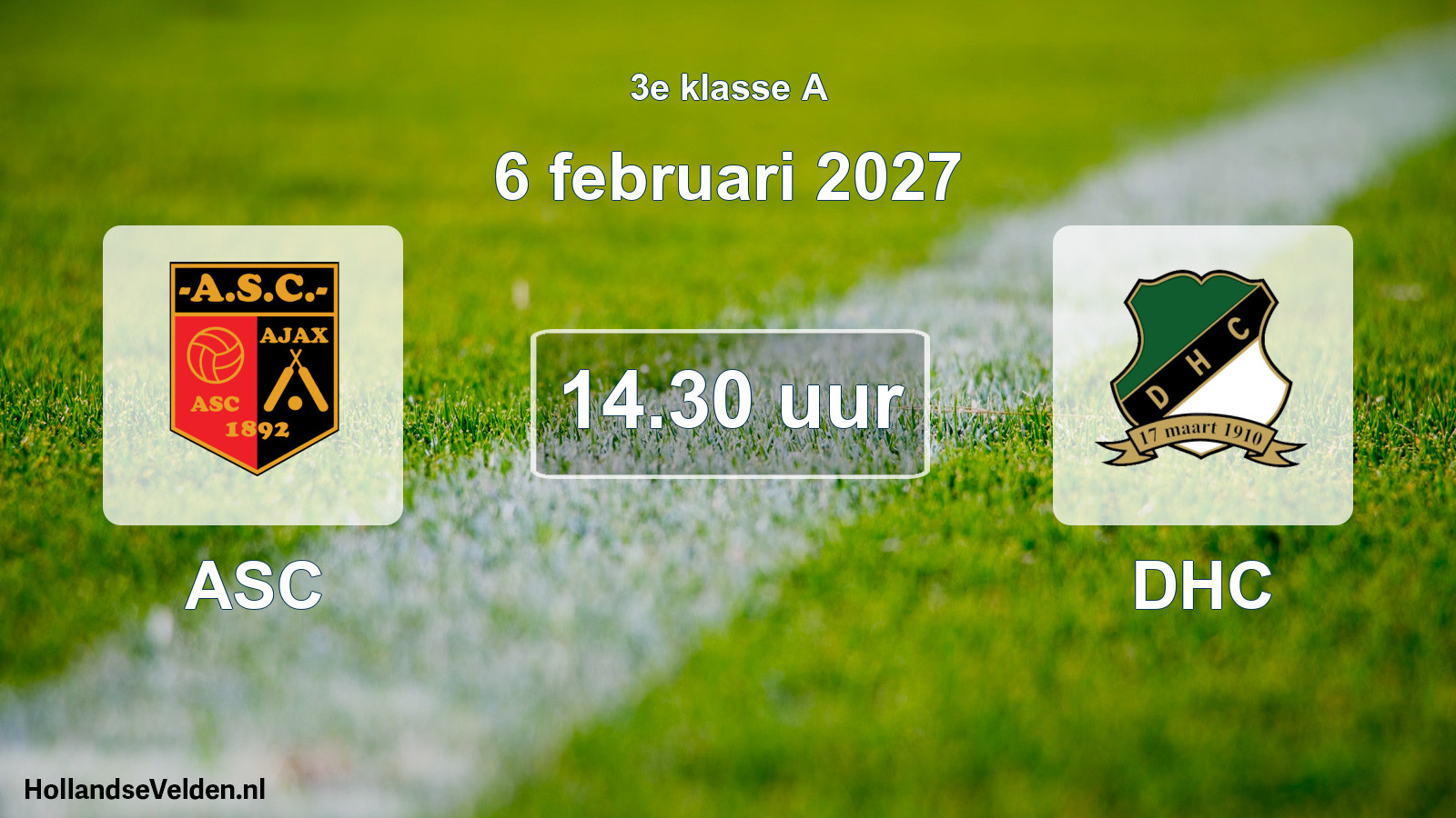 Geplande wedstrijd: ASC - DHC (6 februari 2027)