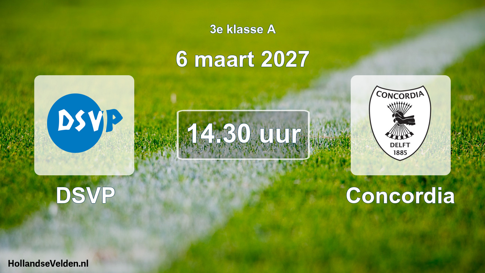 Geplande wedstrijd: DSVP - Concordia (6 maart 2027)