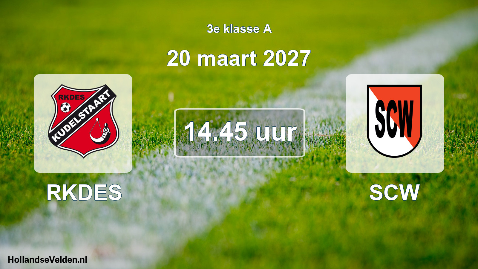 Geplande wedstrijd: RKDES - SCW (20 maart 2027)