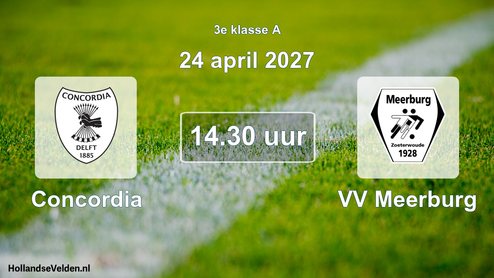 Geplande wedstrijd: Concordia - VV Meerburg (24 april 2027)