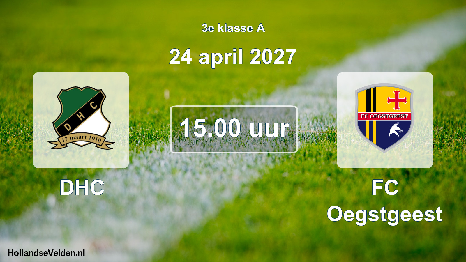 Scheduled Match: DHC - FC Oegstgeest (24 April 2027)