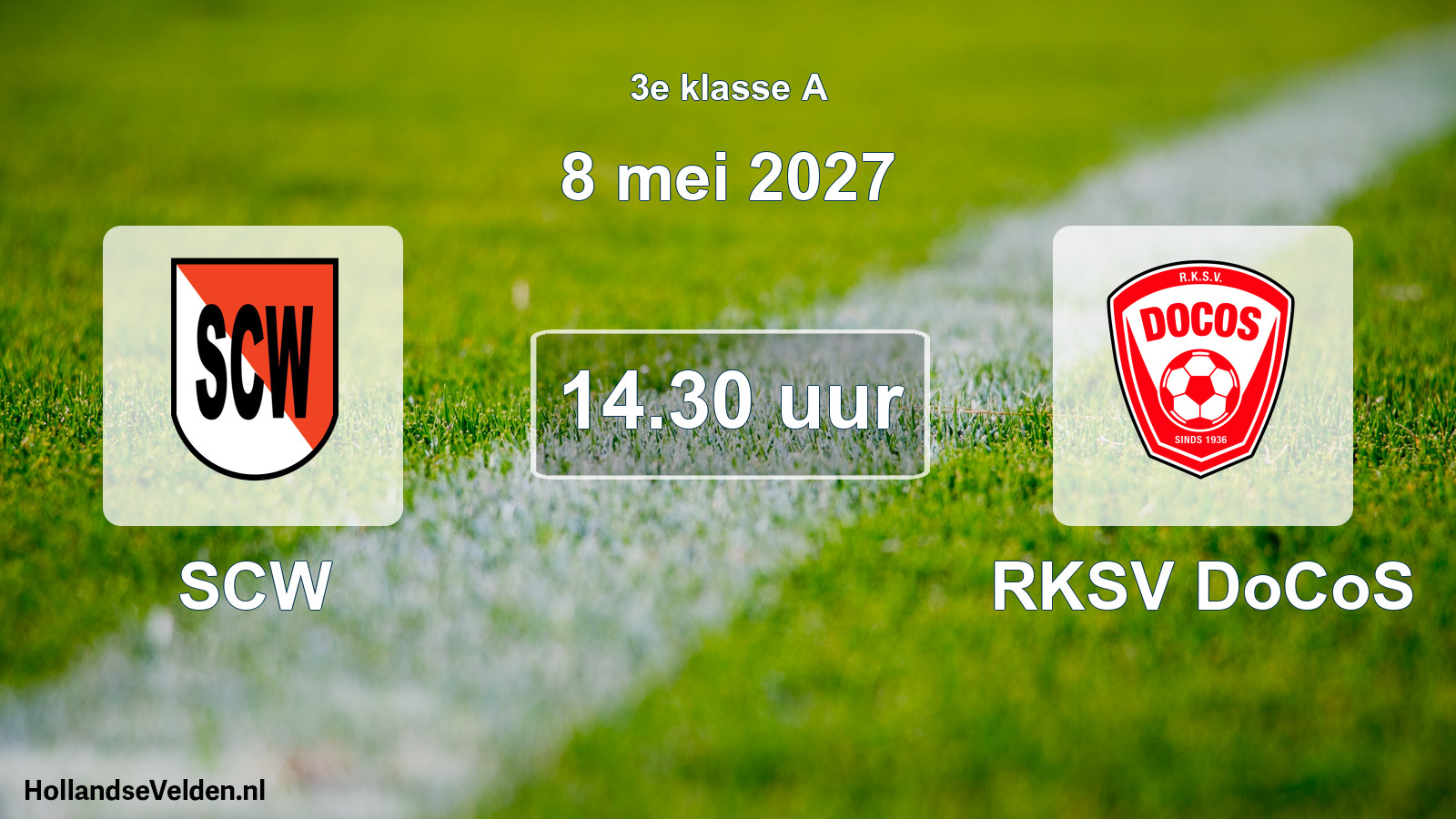 Geplande wedstrijd: SCW - RKSV DoCoS (8 mei 2027)