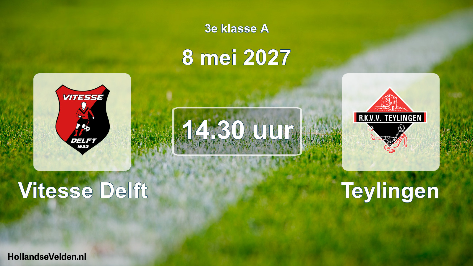 Geplande wedstrijd: Vitesse Delft - Teylingen (8 mei 2027)