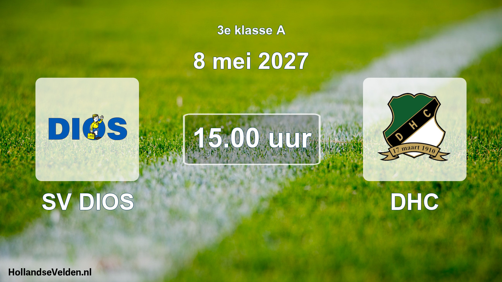 Geplande wedstrijd: SV DIOS - DHC (8 mei 2027)