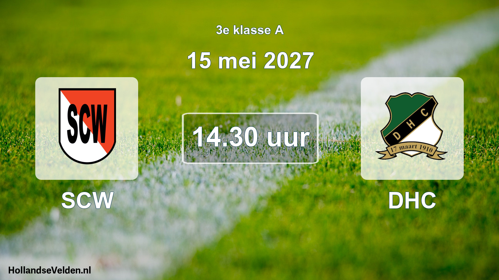 Geplande wedstrijd: SCW - DHC (15 mei 2027)