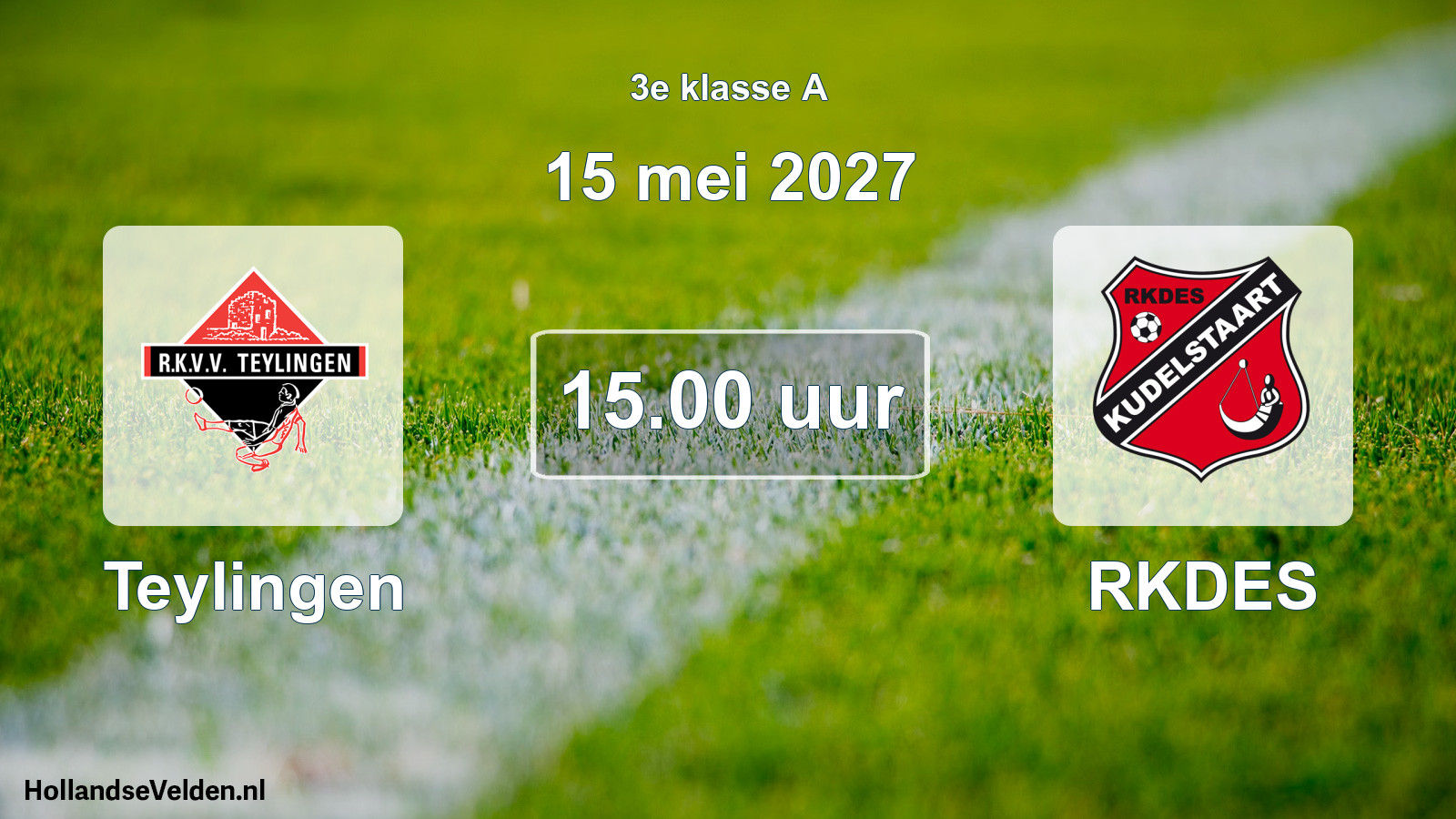 Geplande wedstrijd: Teylingen - RKDES (15 mei 2027)