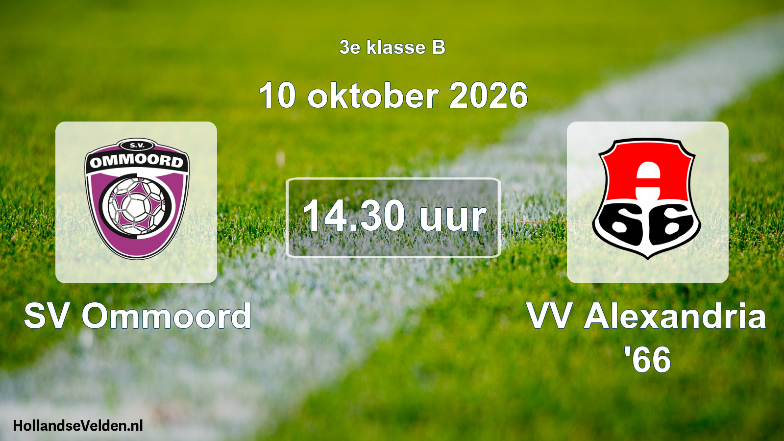 Scheduled Match: SV Ommoord - VV Alexandria '66 (10 October 2026)