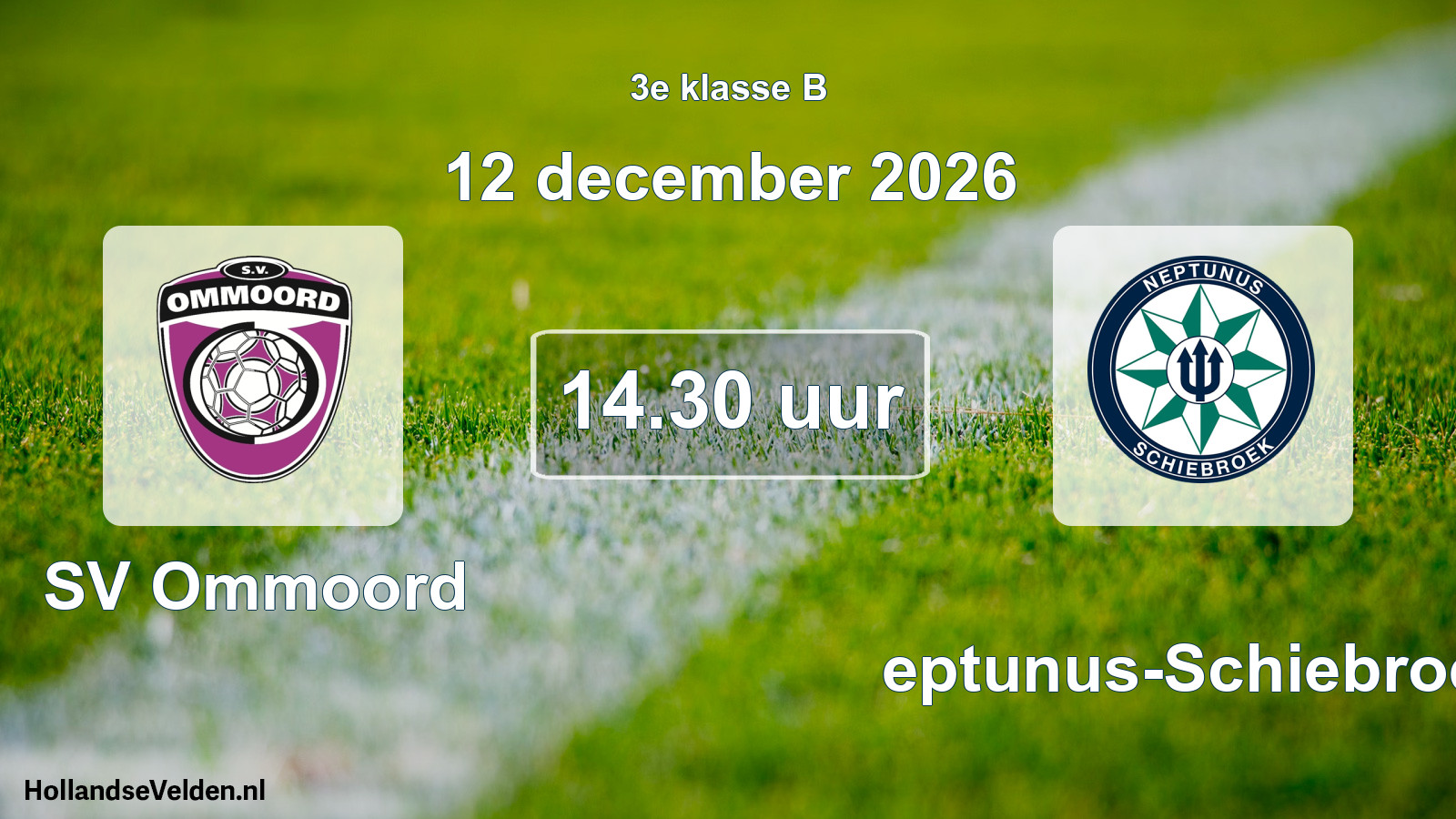 Geplande wedstrijd: SV Ommoord - Neptunus-Schiebroek (12 december 2026)