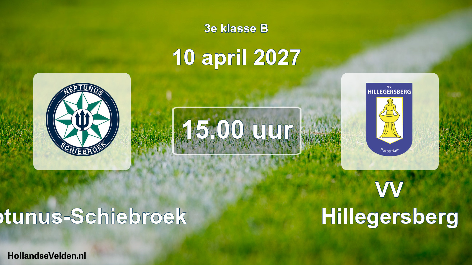 Geplande wedstrijd: Neptunus-Schiebroek - VV Hillegersberg (10 april 2027)