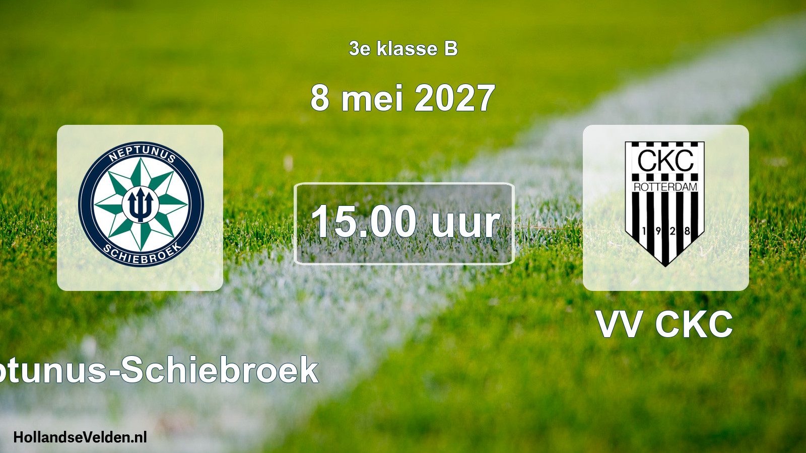 Geplande wedstrijd: Neptunus-Schiebroek - VV CKC (8 mei 2027)