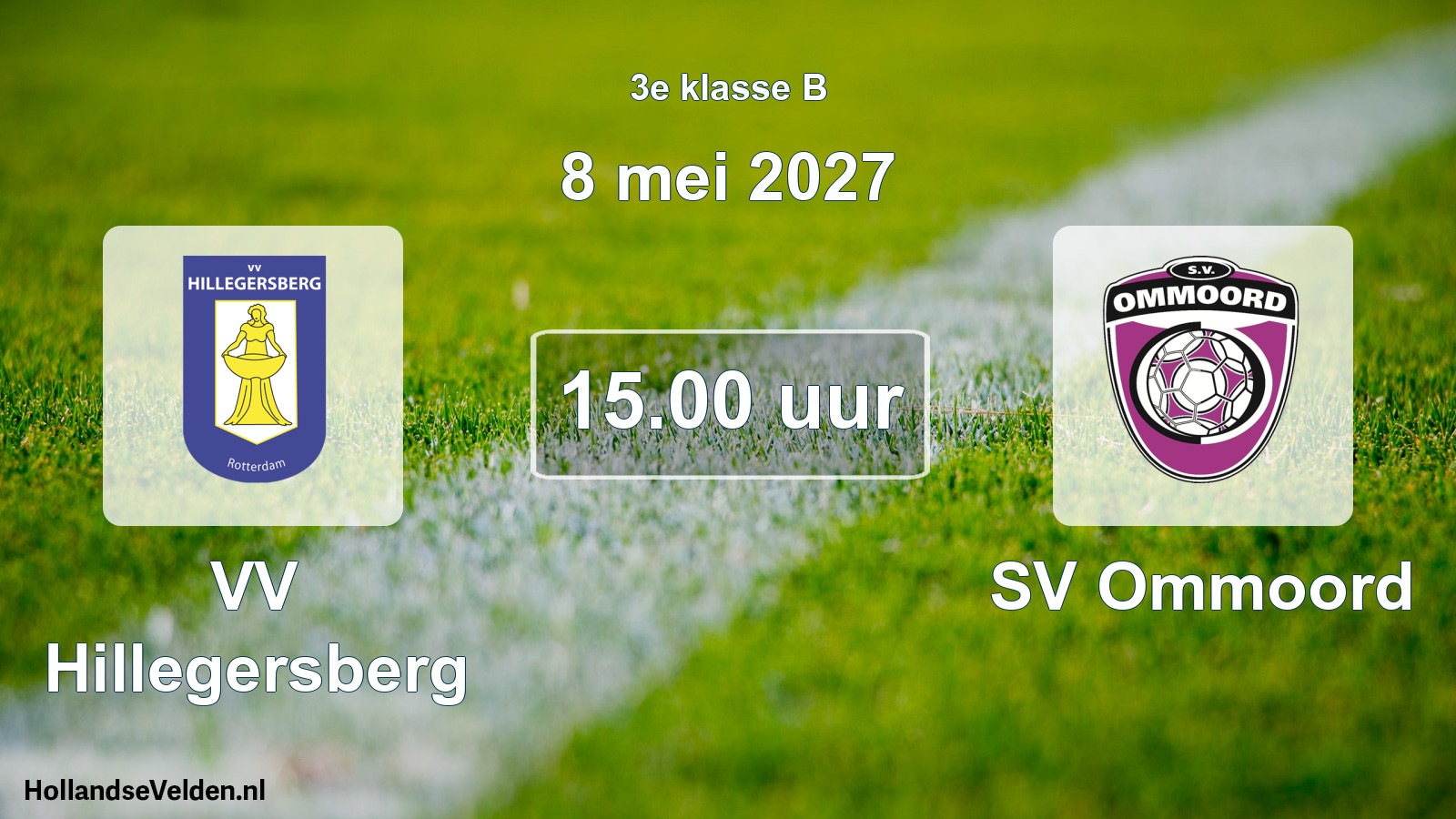 Geplande wedstrijd: VV Hillegersberg - SV Ommoord (8 mei 2027)