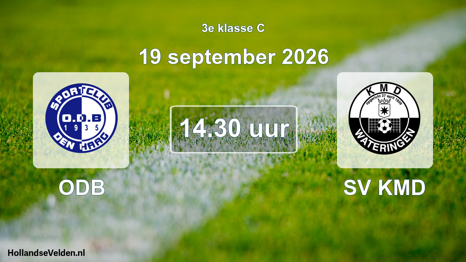 Geplande wedstrijd: ODB - SV KMD (19 september 2026)