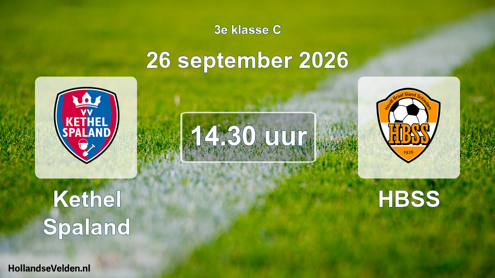 Geplande wedstrijd: Kethel Spaland - HBSS (26 september 2026)