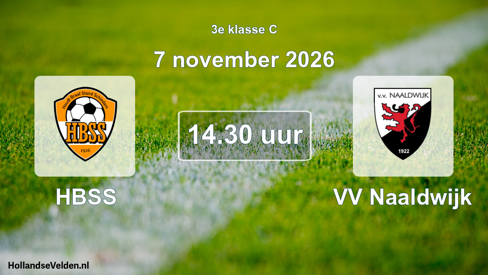 Geplande wedstrijd: HBSS - VV Naaldwijk (7 november 2026)