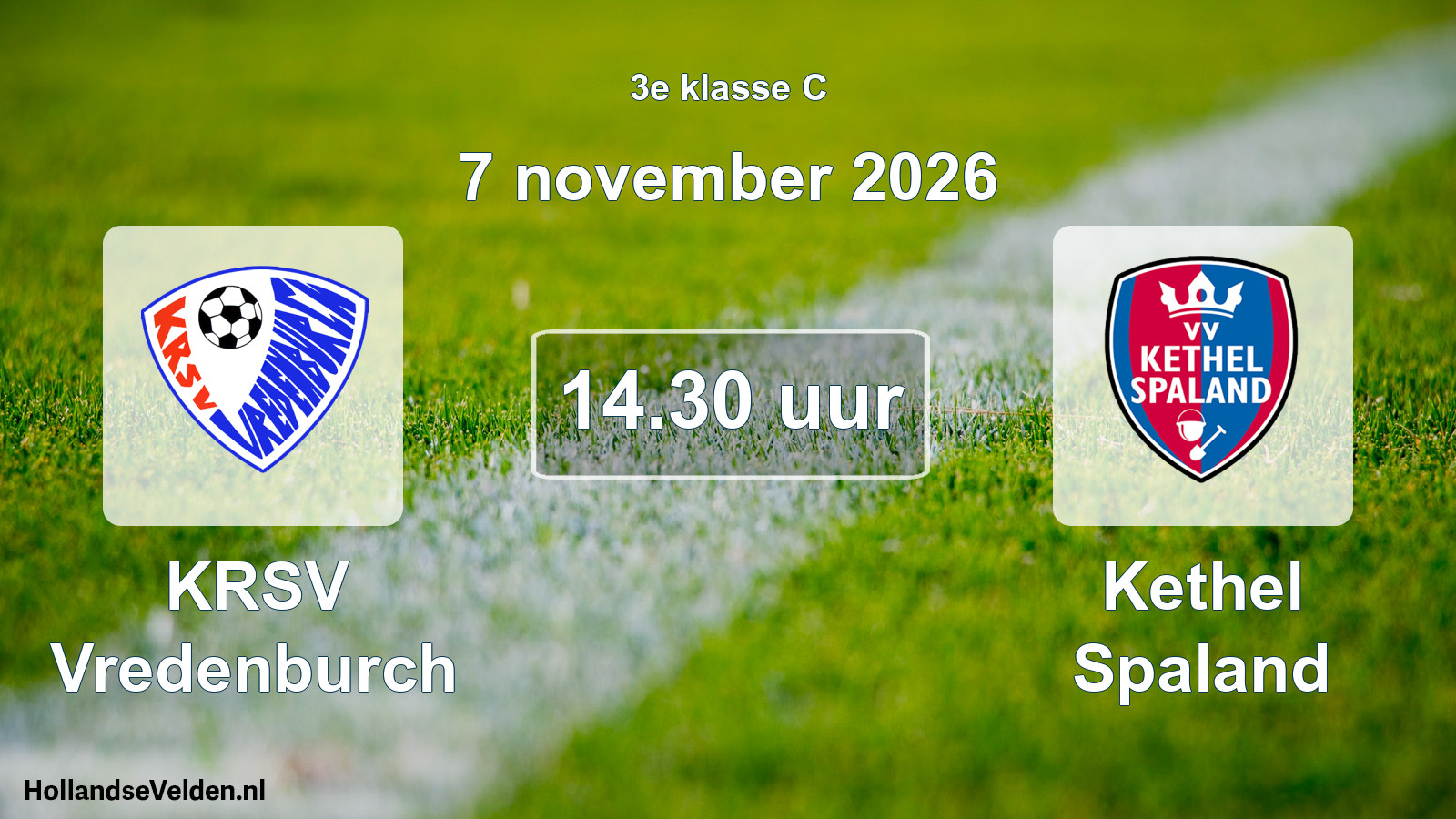 Geplande wedstrijd: KRSV Vredenburch - Kethel Spaland (7 november 2026)