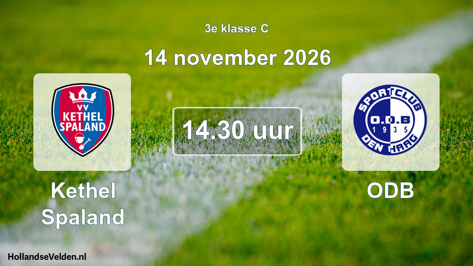 Geplande wedstrijd: Kethel Spaland - ODB (14 november 2026)