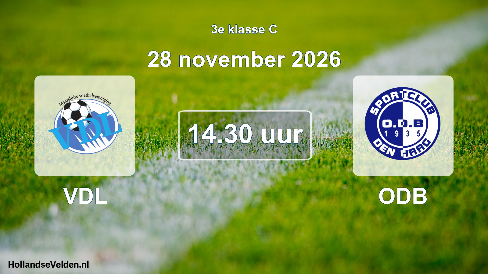 Geplande wedstrijd: VDL - ODB (28 november 2026)