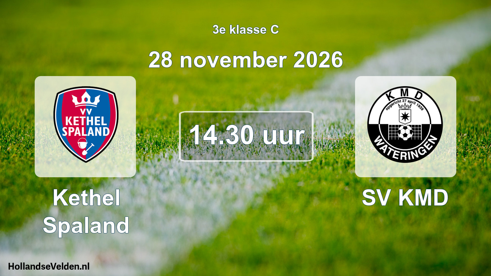 Geplande wedstrijd: Kethel Spaland - SV KMD (28 november 2026)