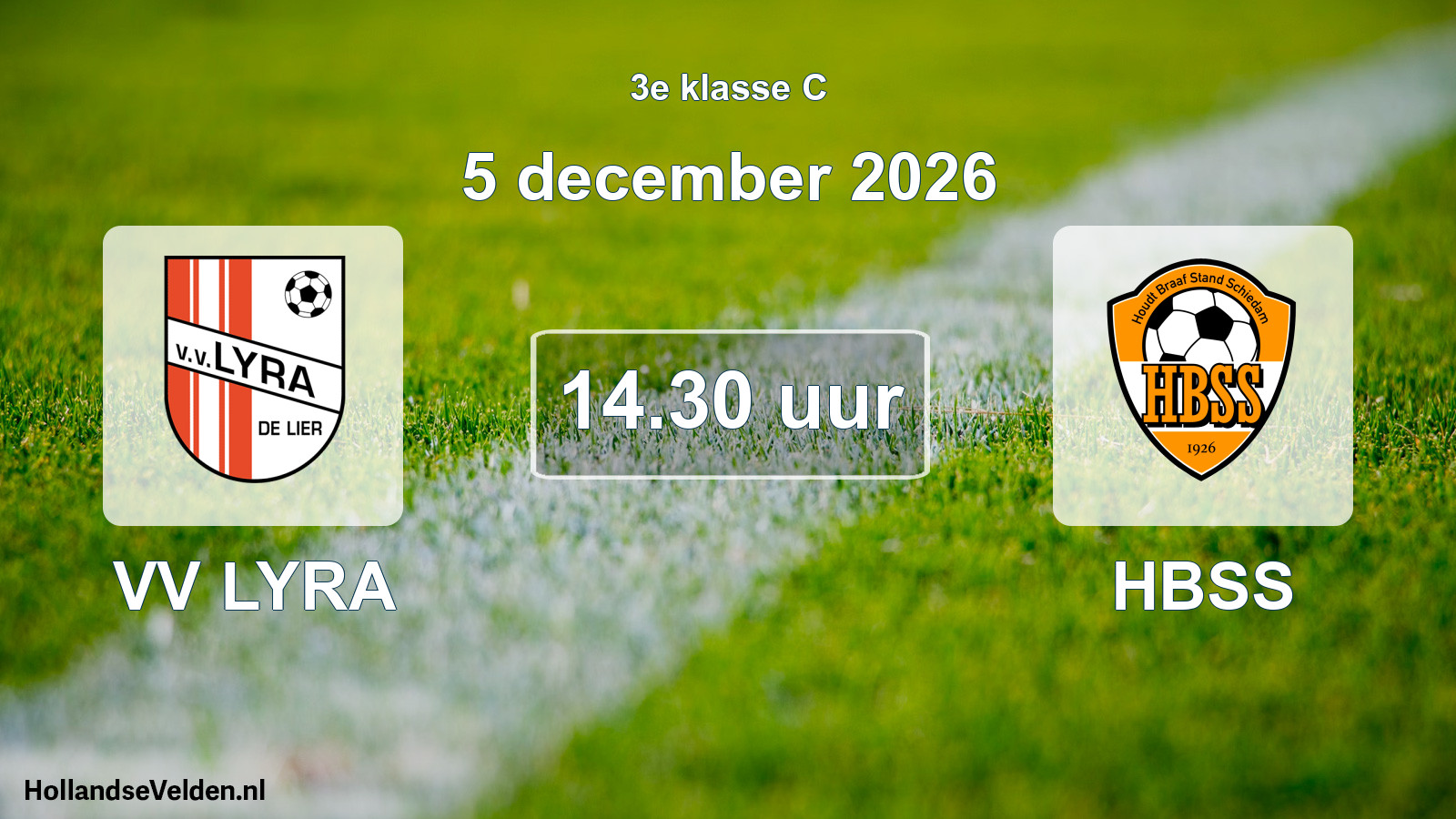 Scheduled Match: VV LYRA - HBSS (5 December 2026)