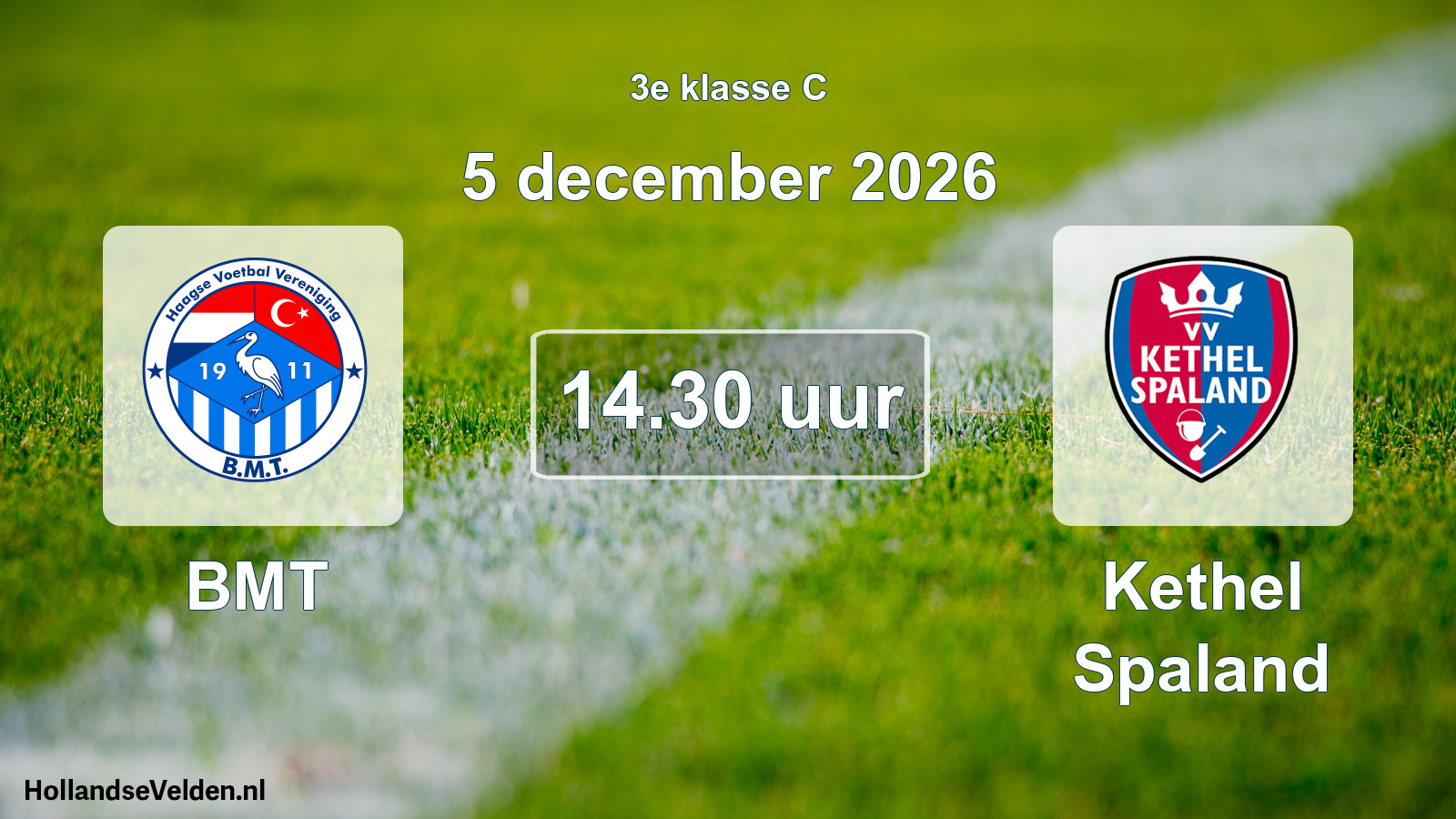 Geplande wedstrijd: BMT - Kethel Spaland (5 december 2026)
