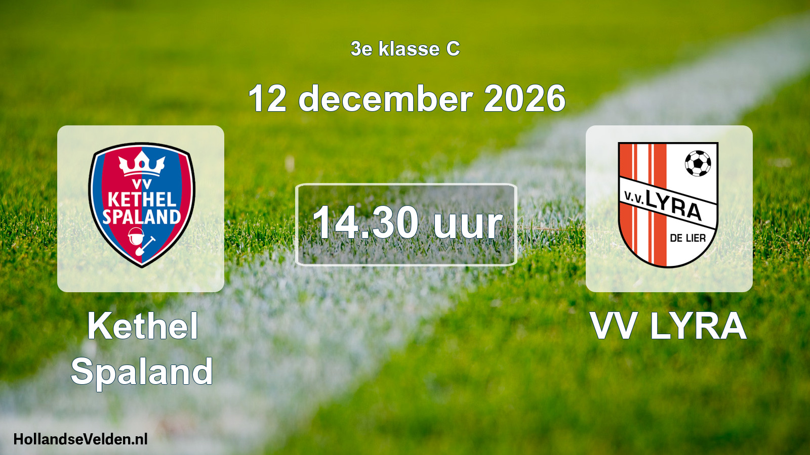 Geplande wedstrijd: Kethel Spaland - VV LYRA (12 december 2026)