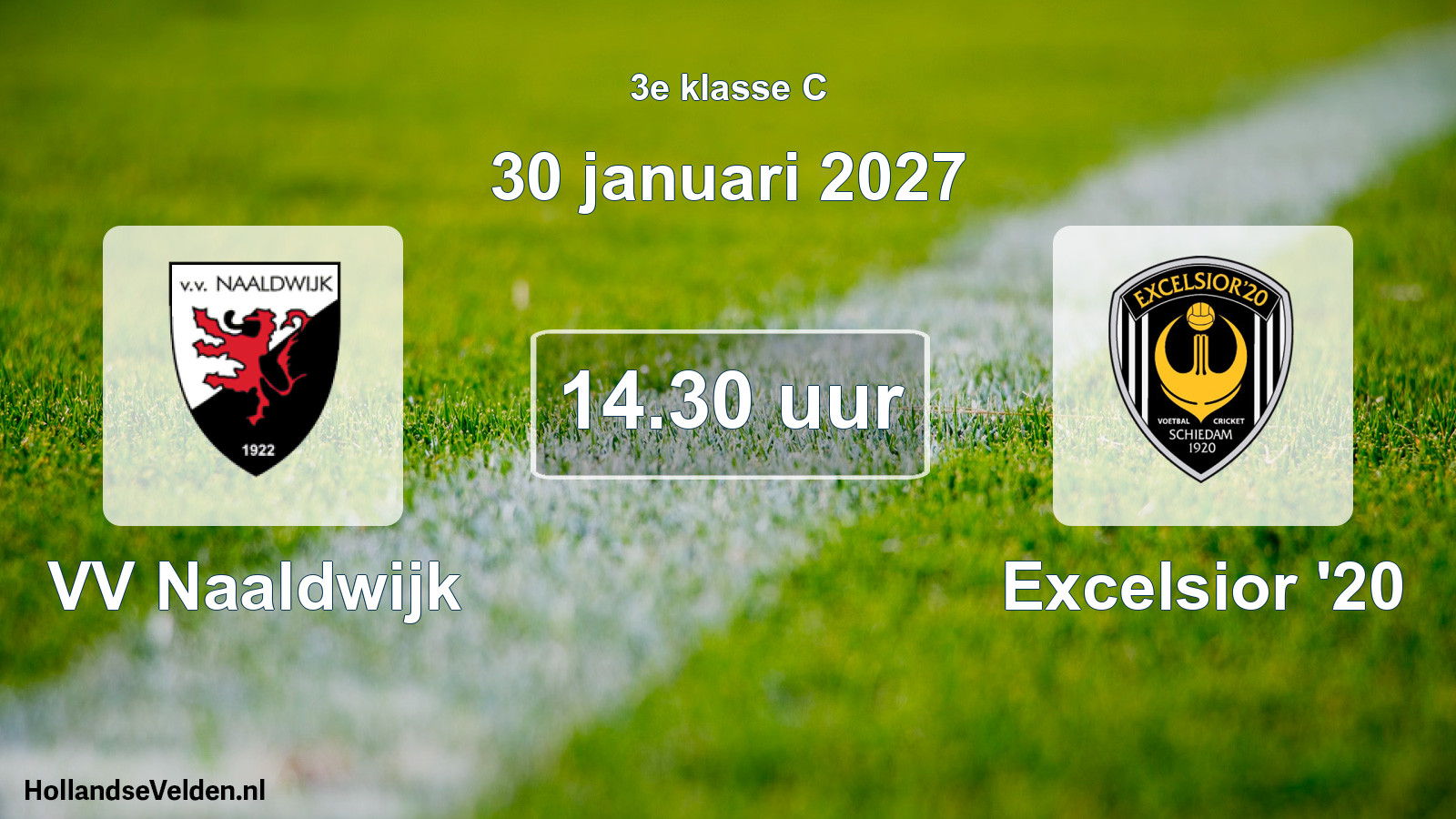 Geplande wedstrijd: VV Naaldwijk - Excelsior '20 (30 januari 2027)