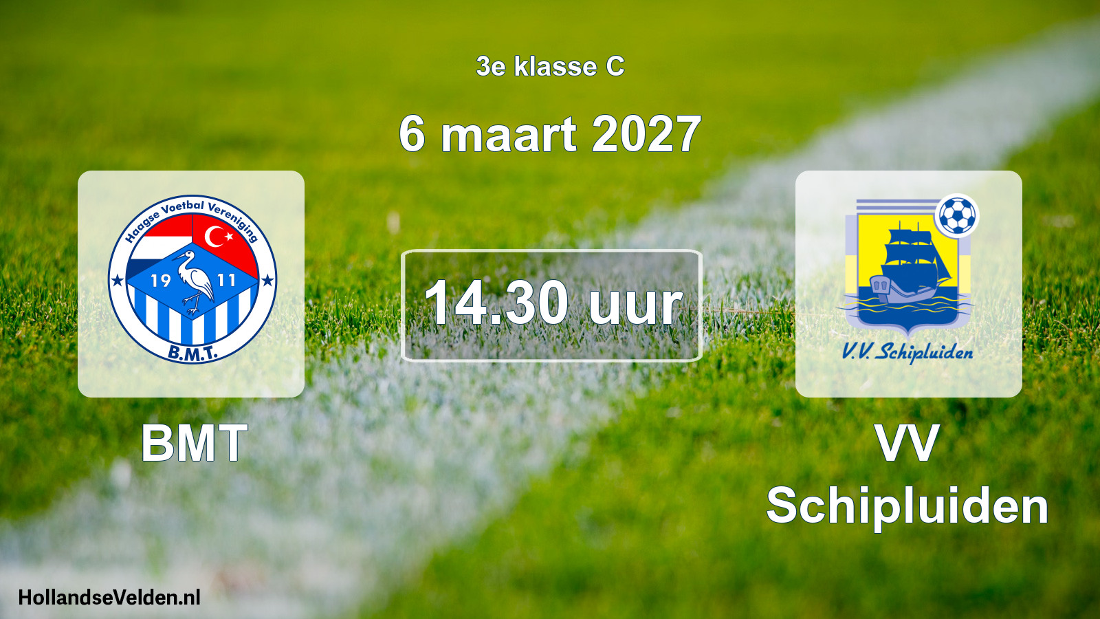 Geplande wedstrijd: BMT - VV Schipluiden (6 maart 2027)