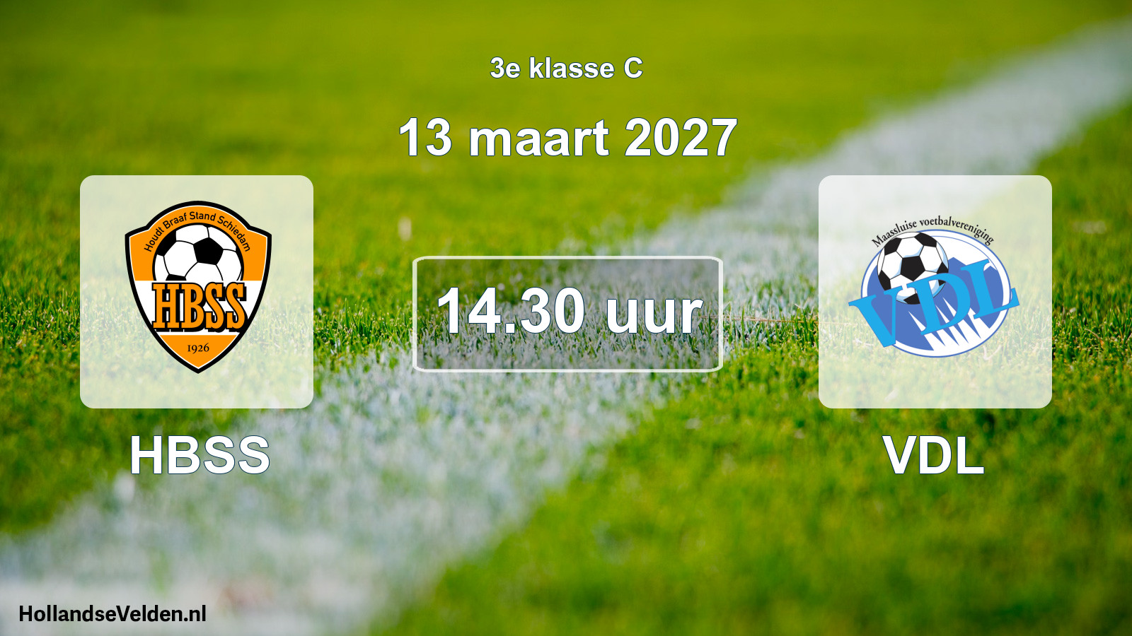 Geplande wedstrijd: HBSS - VDL (13 maart 2027)