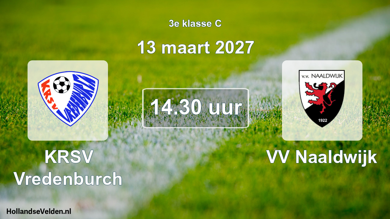 Scheduled Match: KRSV Vredenburch - VV Naaldwijk (13 March 2027)