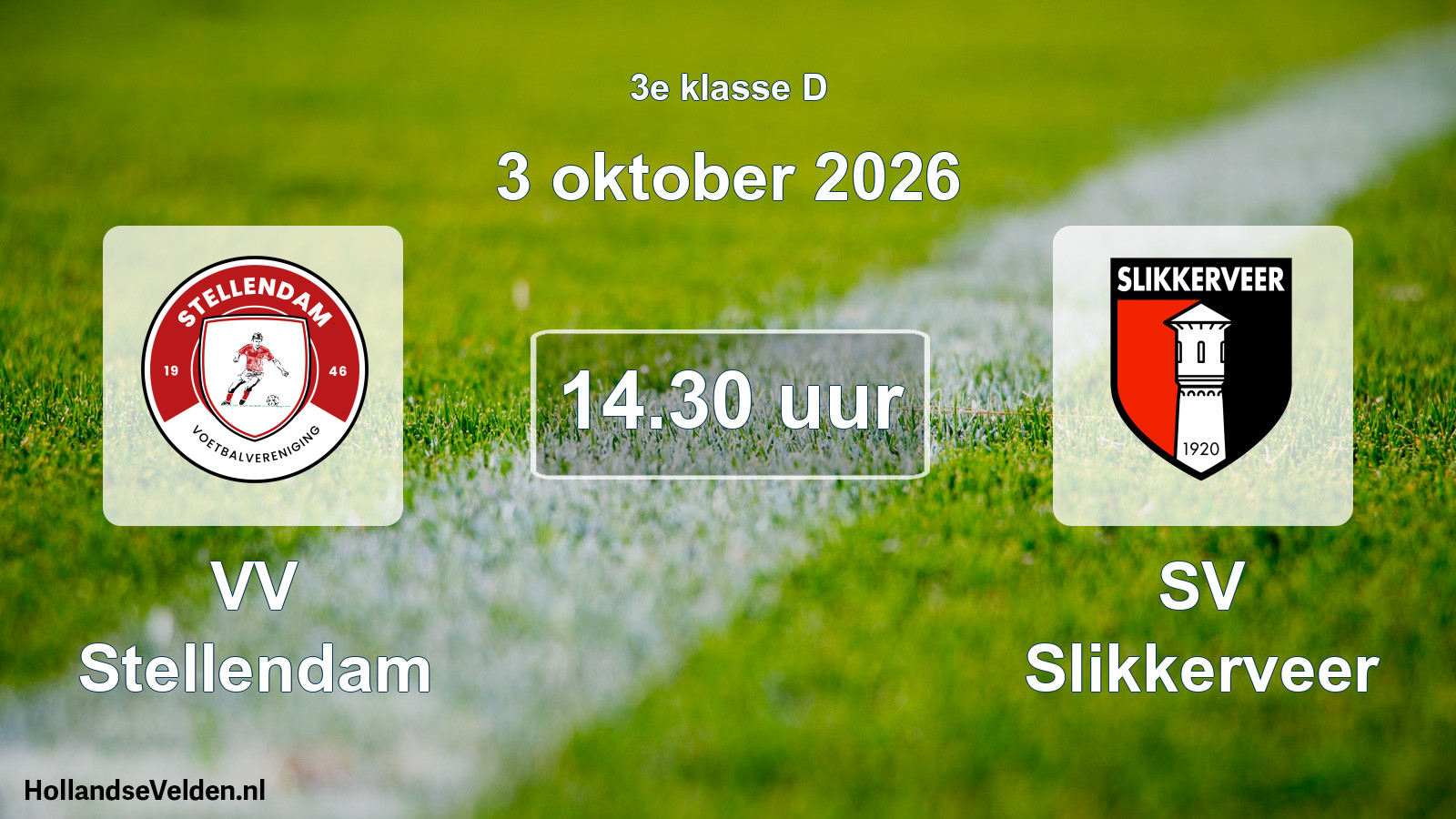 Geplande wedstrijd: VV Stellendam - SV Slikkerveer (3 oktober 2026)