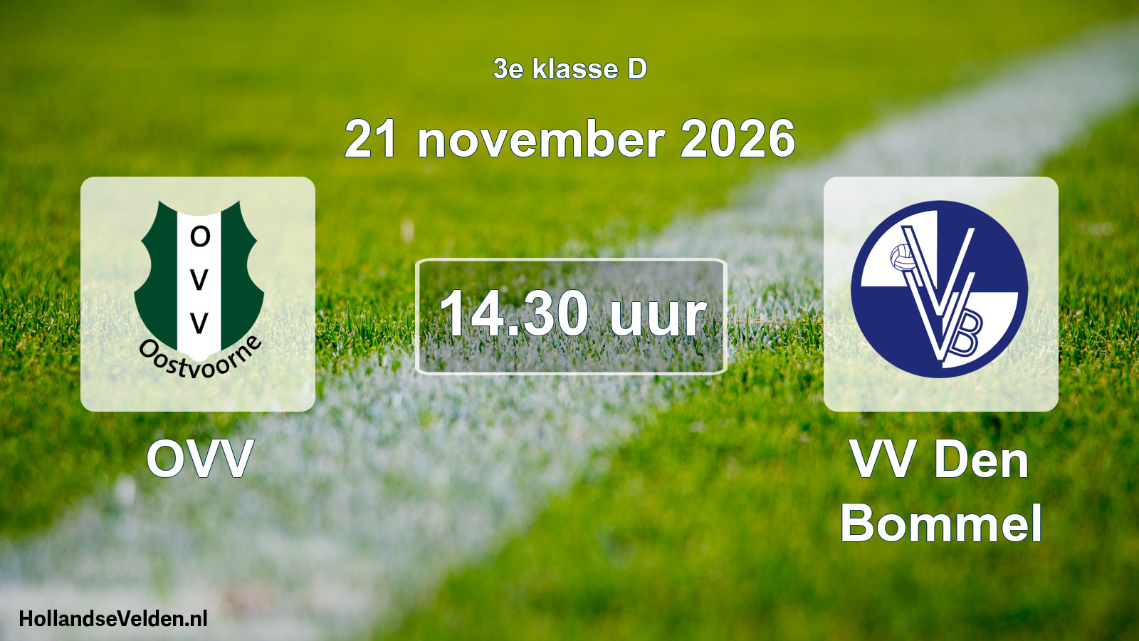 Geplande wedstrijd: OVV - VV Den Bommel (21 november 2026)