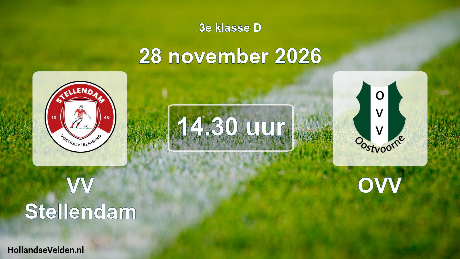 Geplande wedstrijd: VV Stellendam - OVV (28 november 2026)