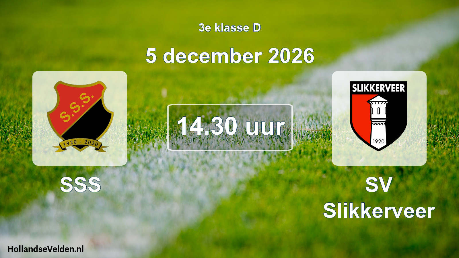 Geplande wedstrijd: SSS - SV Slikkerveer (5 december 2026)