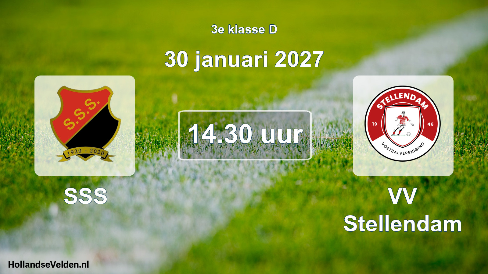 Geplande wedstrijd: SSS - VV Stellendam (30 januari 2027)