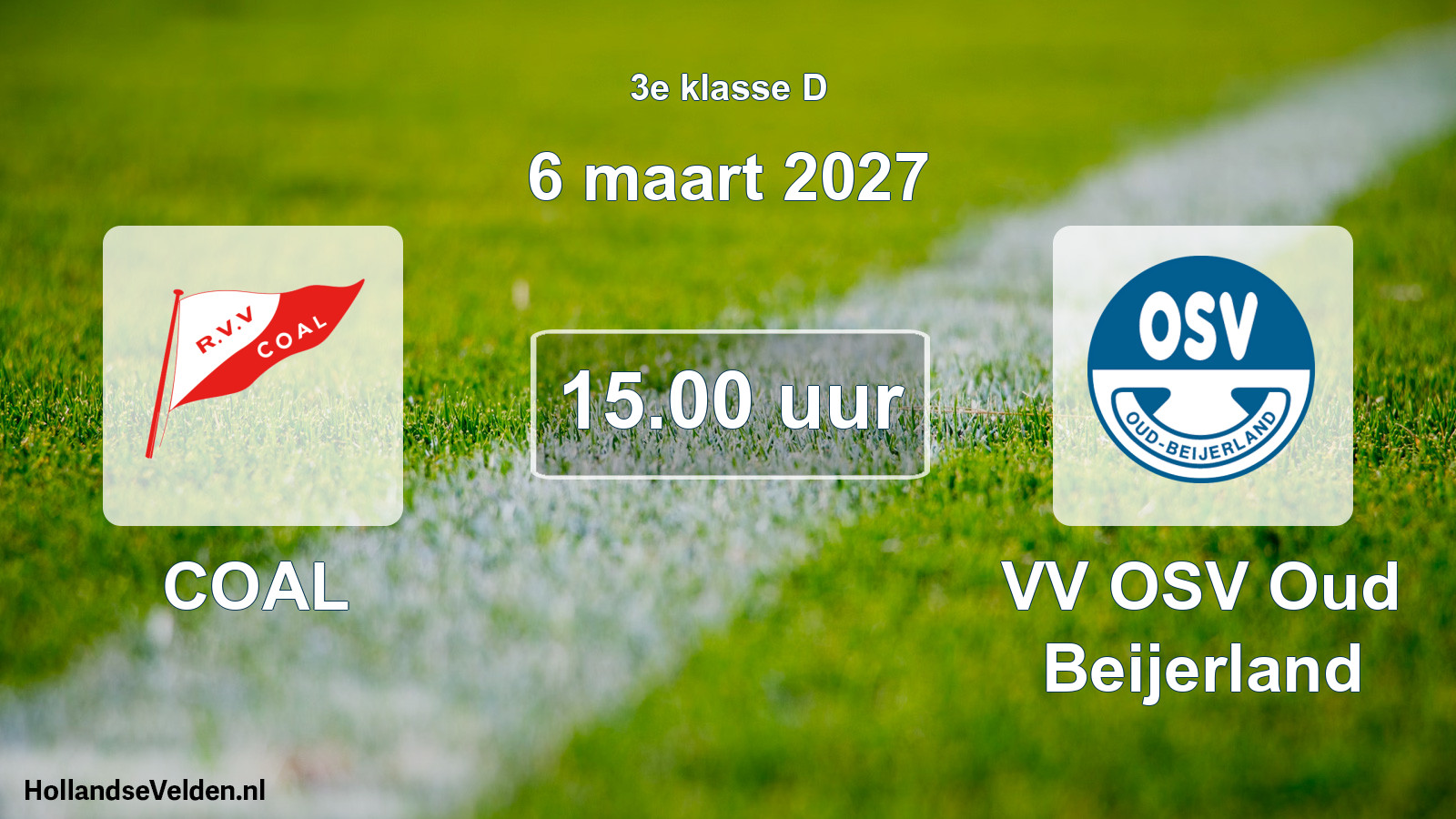 Scheduled Match: COAL - VV OSV Oud Beijerland (6 March 2027)