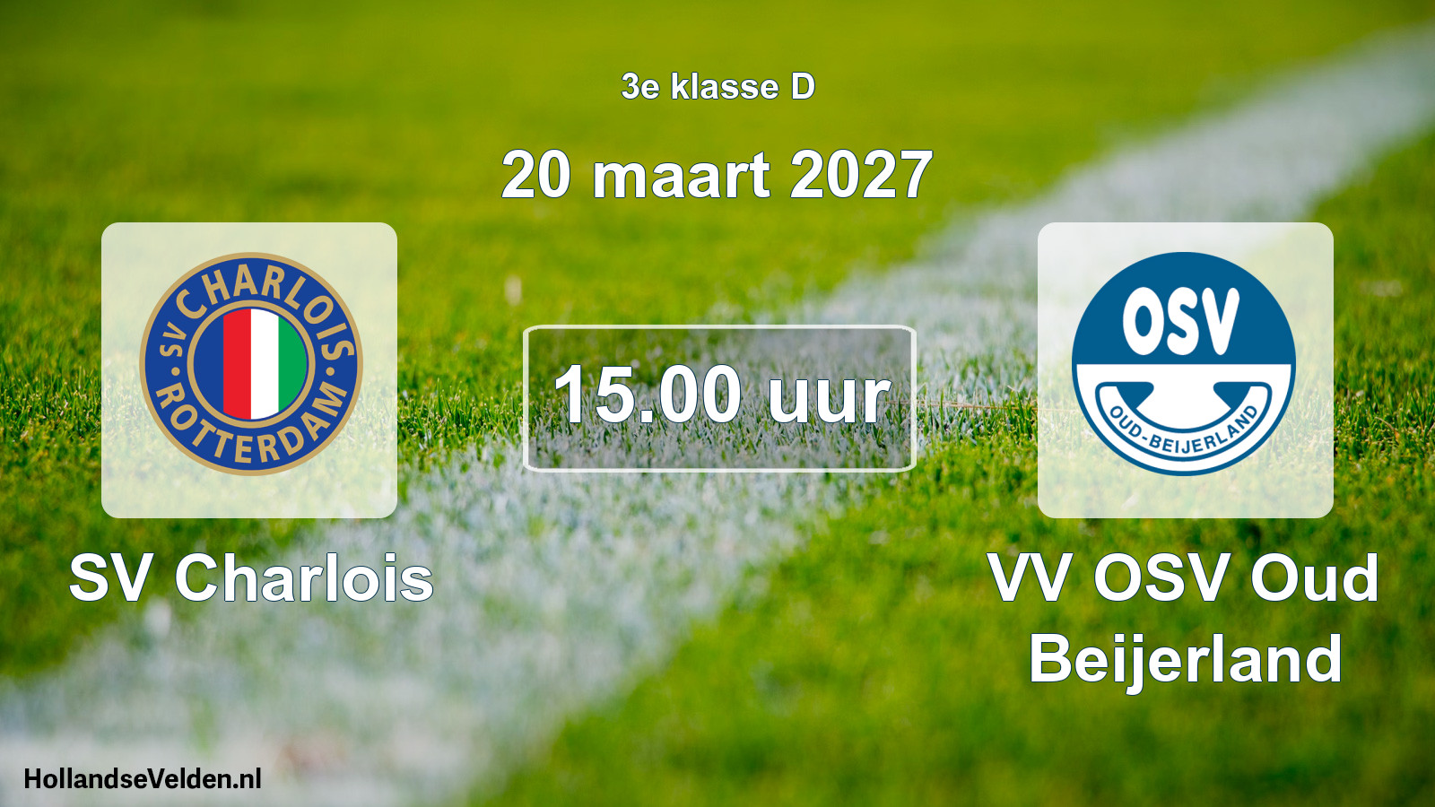 Geplande wedstrijd: SV Charlois - VV OSV Oud Beijerland (20 maart 2027)