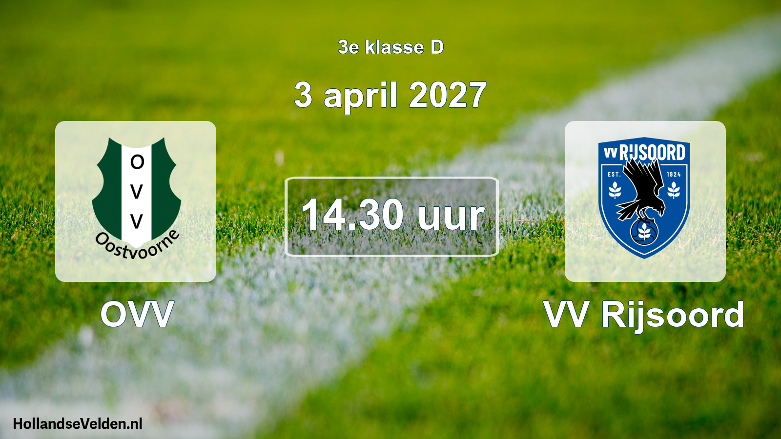 Scheduled Match: OVV - VV Rijsoord (3 April 2027)