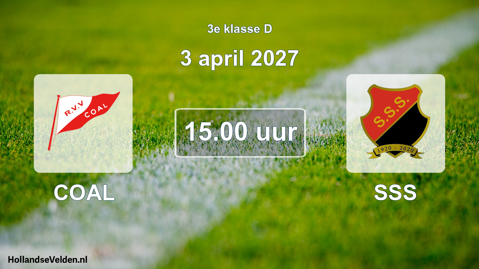 Geplande wedstrijd: COAL - SSS (3 april 2027)