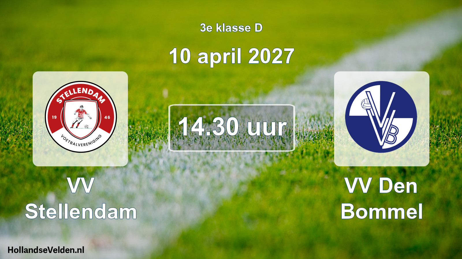 Geplande wedstrijd: VV Stellendam - VV Den Bommel (10 april 2027)