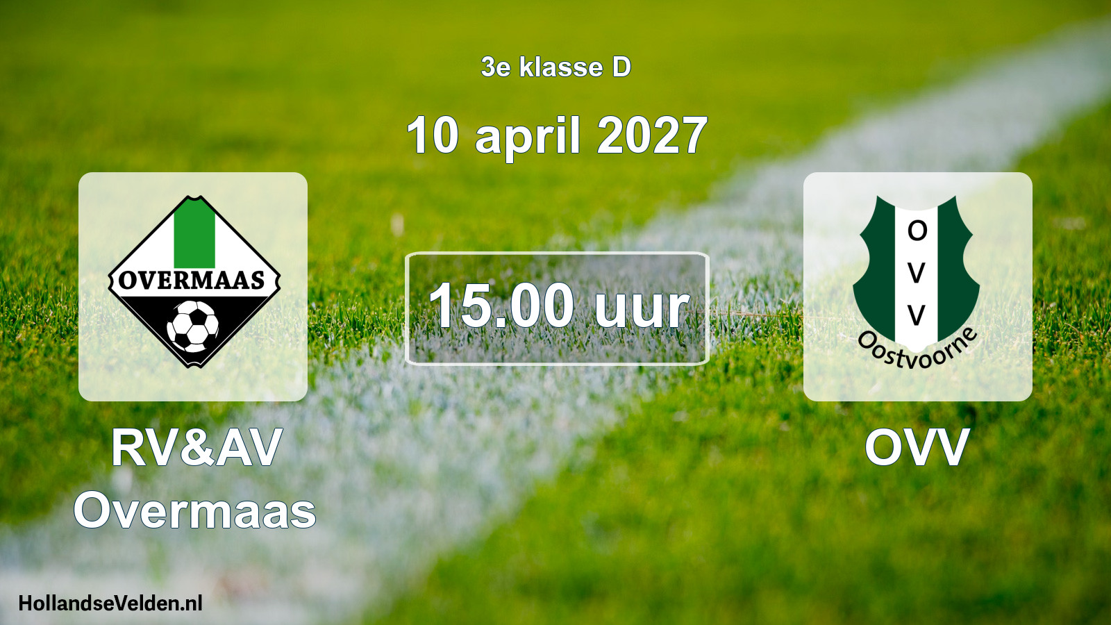 Geplande wedstrijd: RV&AV Overmaas - OVV (10 april 2027)