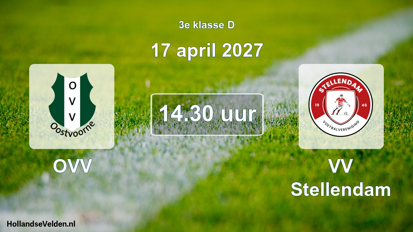 Geplande wedstrijd: OVV - VV Stellendam (17 april 2027)