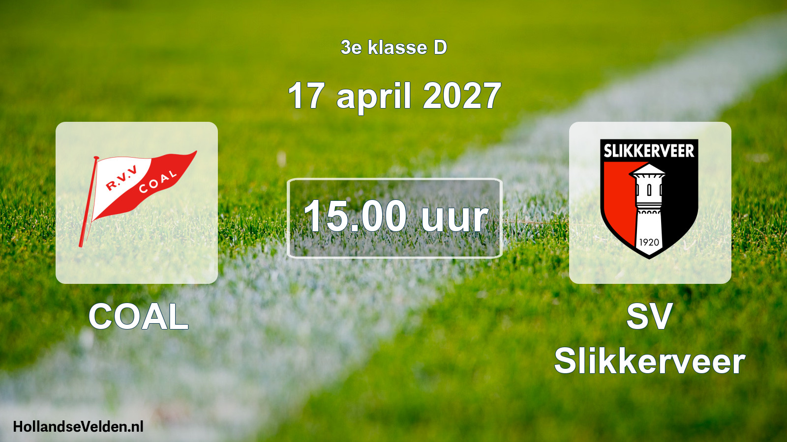 Geplande wedstrijd: COAL - SV Slikkerveer (17 april 2027)