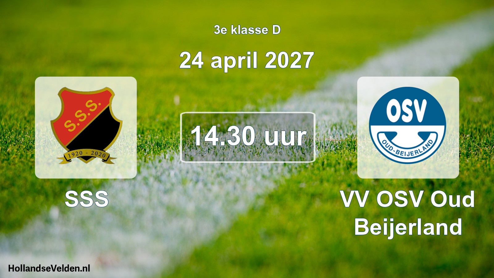 Geplande wedstrijd: SSS - VV OSV Oud Beijerland (24 april 2027)