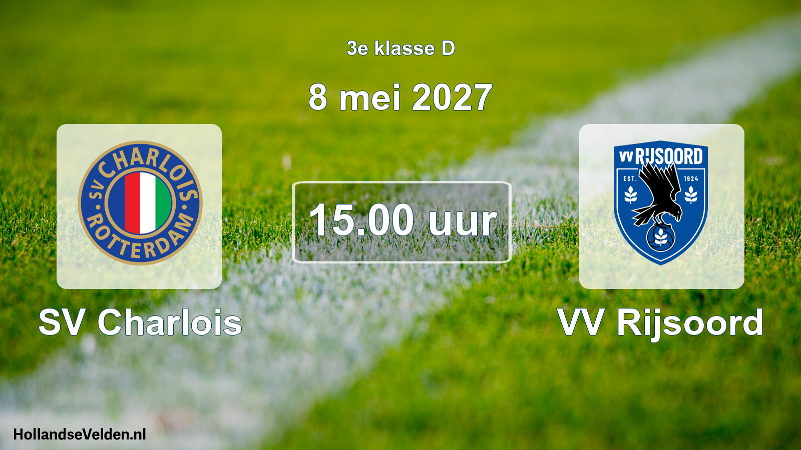 Geplande wedstrijd: SV Charlois - VV Rijsoord (8 mei 2027)
