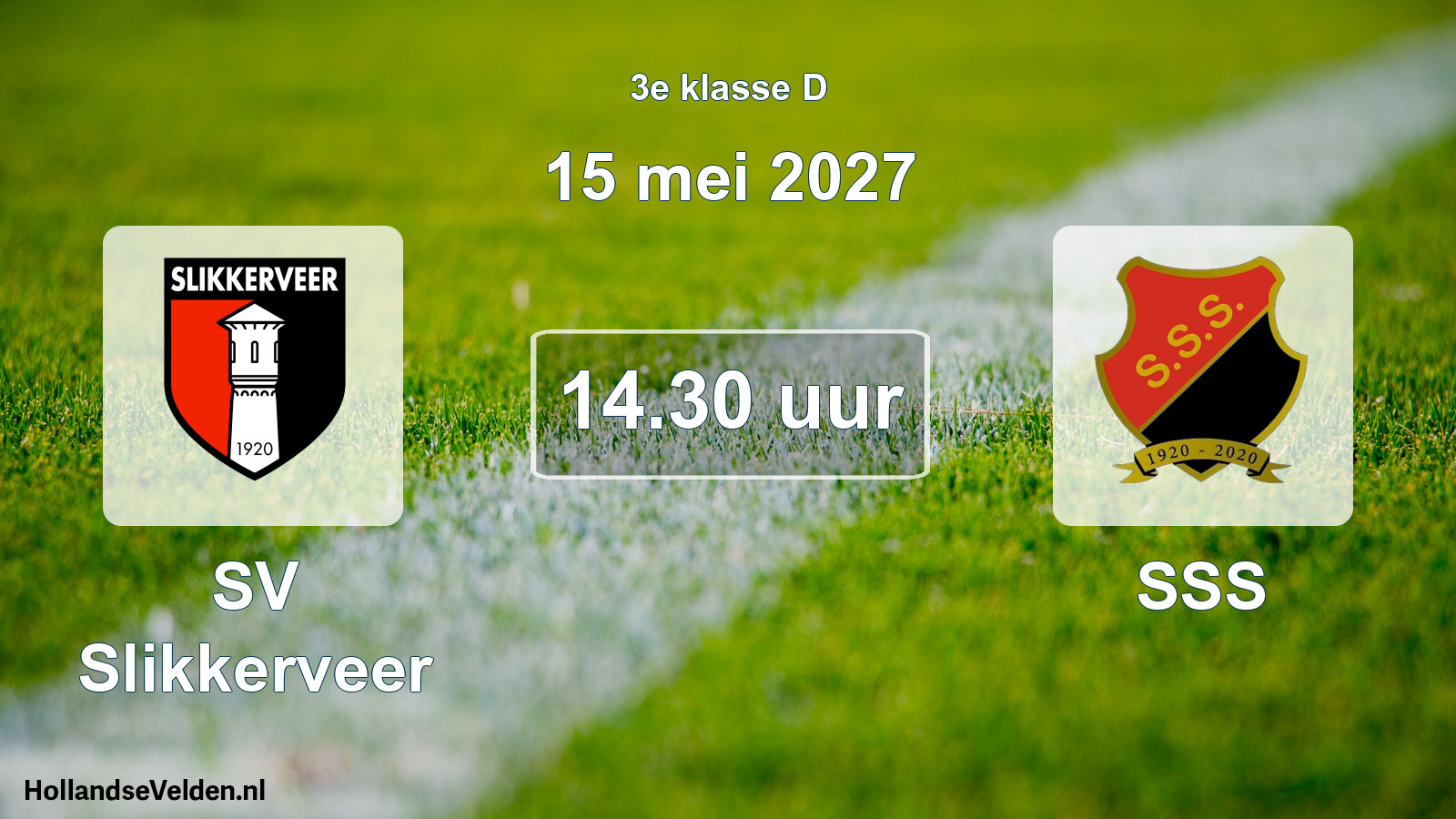 Geplande wedstrijd: SV Slikkerveer - SSS (15 mei 2027)