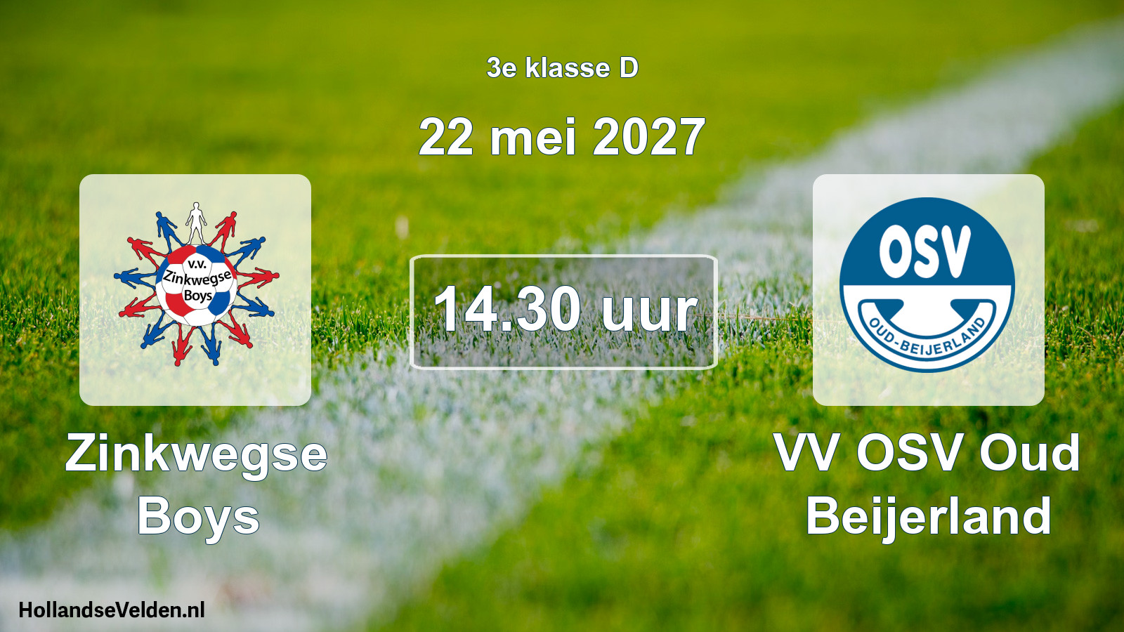 Scheduled Match: Zinkwegse Boys - VV OSV Oud Beijerland (22 May 2027)