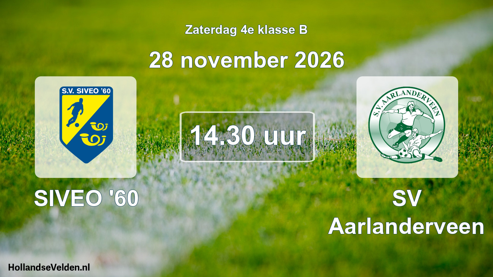 Scheduled Match: SIVEO '60 - SV Aarlanderveen (28 November 2026)
