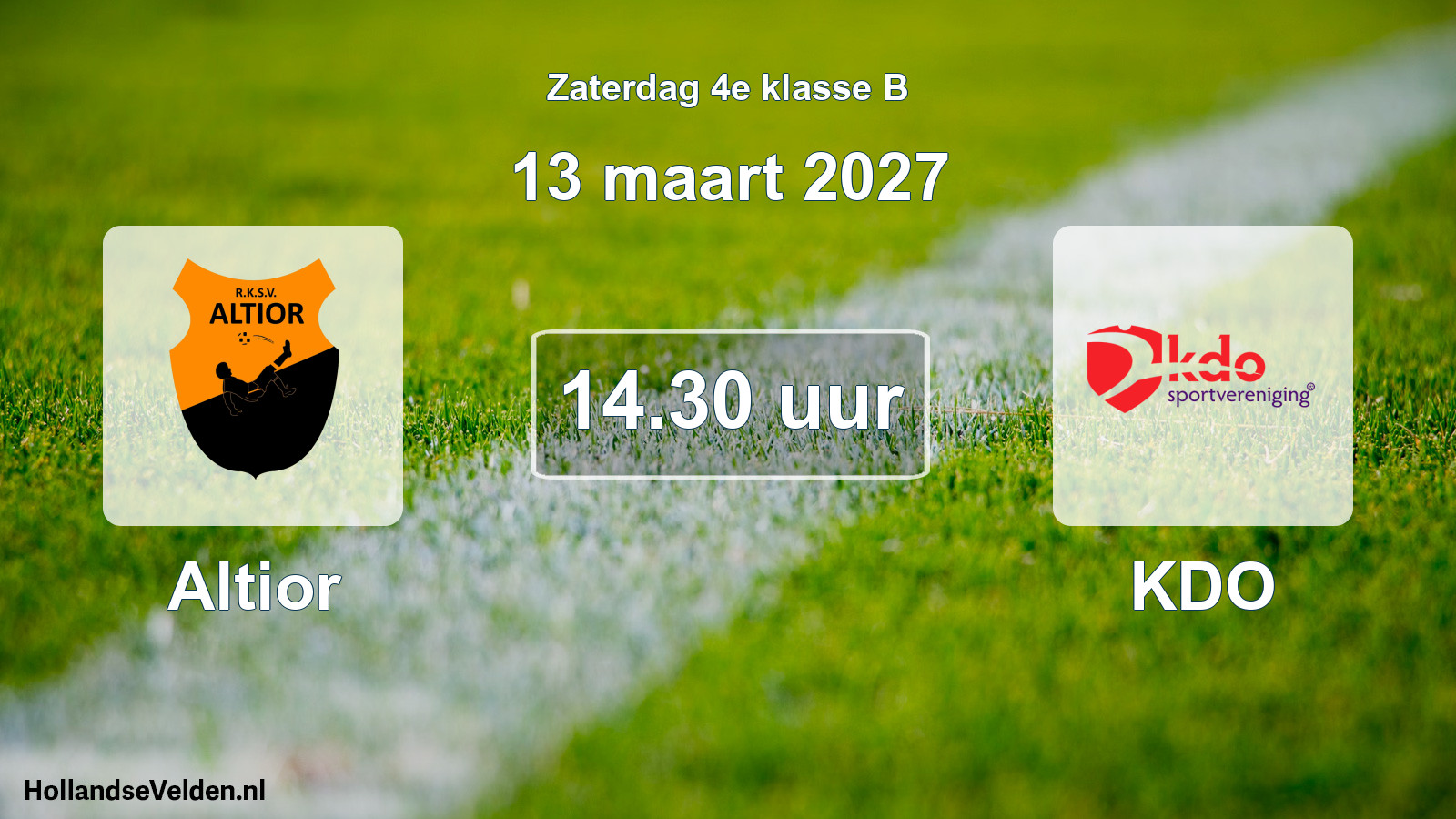 Geplande wedstrijd: Altior - KDO (13 maart 2027)